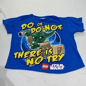 LEGO Star Wars Yoda Boys Graphic T-Shirt Size 4 Do Or Do Not There Is No Try
